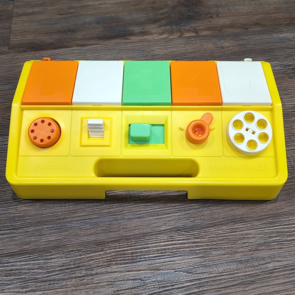 Vintage Playskool Sesame Street Poppin' Pals 1980s Pop-up Learning Toy